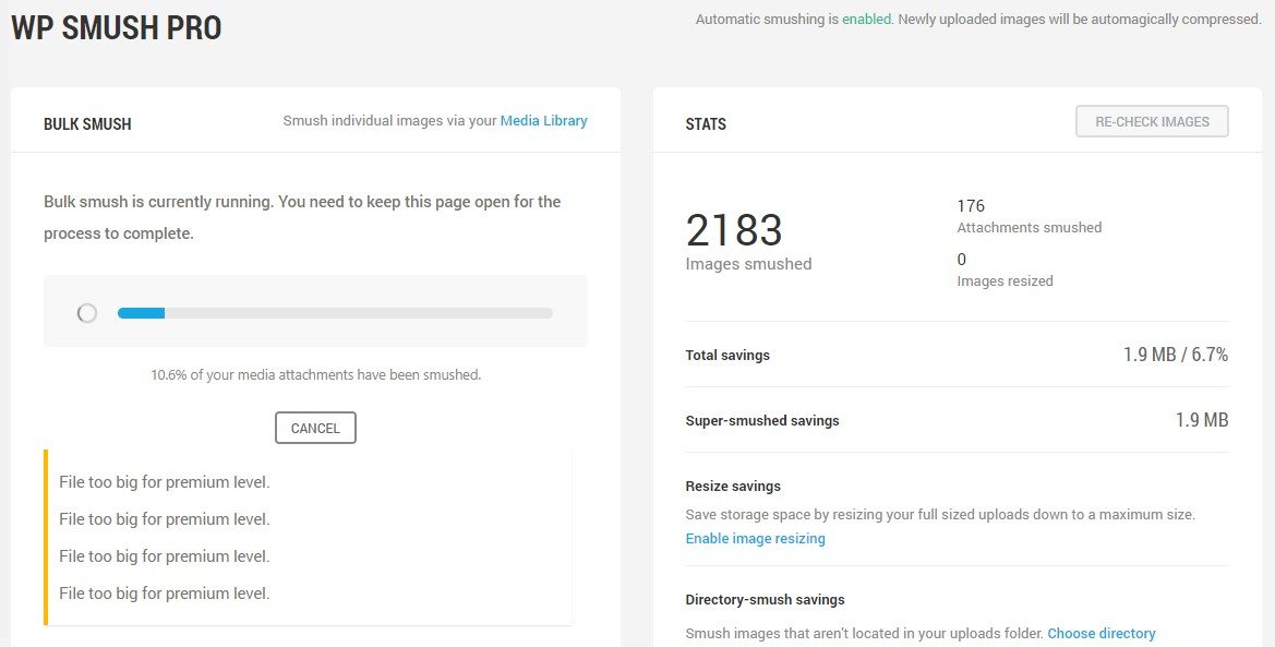 WP SMUSH PRO Eklentisiyle WordPress’teki Tüm Görselleri Kayıpsız Sıkıştırma