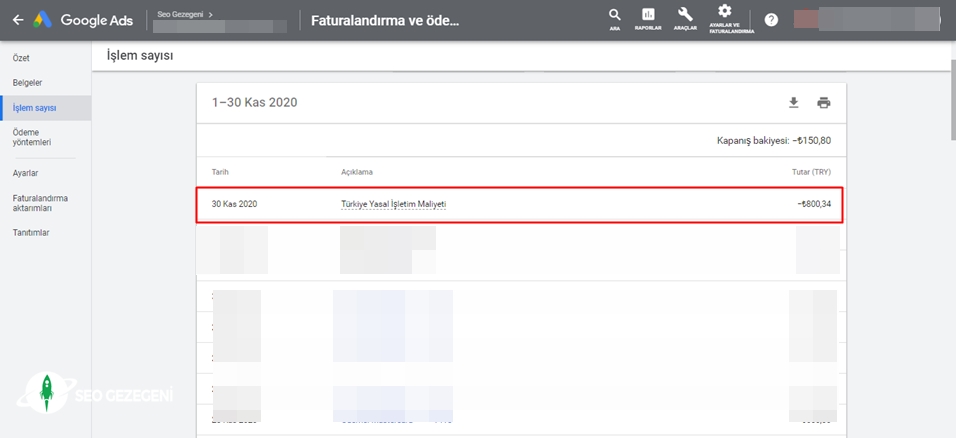 Google, Reklamlar İçin “Türkiye Yasal İşletim Maliyeti” Almaya Başladı